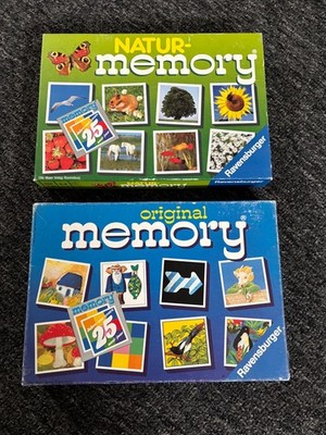 Original Memory 1981 & Natur Memory 1983   Ravensburger   beide komplett