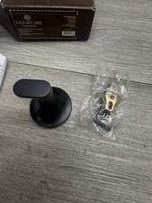SIGNATURE HARDWARE SHLZRHMB Lentz 1-Hook Robe Hook in Matte Black