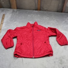 Patagonia Jacket Girls XS 5/6 Red Insulated Light Pack Winter Quilted Nano Puff