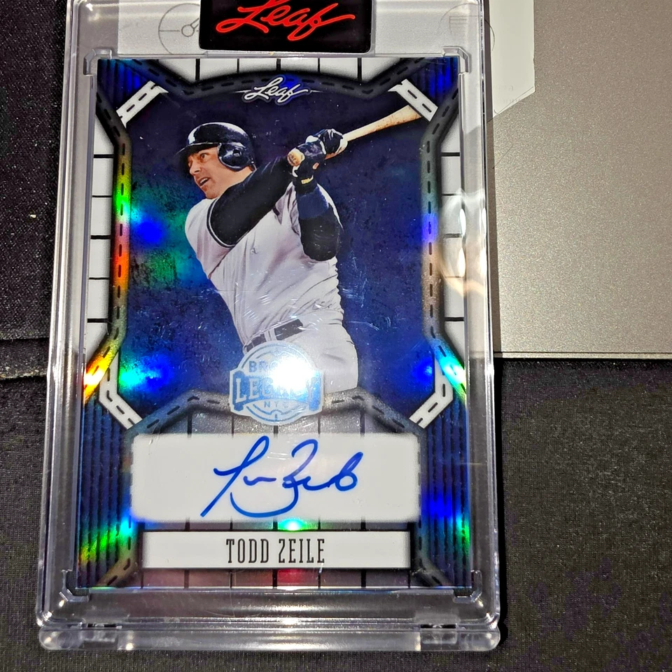 Hoja Bronx Legacy Ba-tz1 Todd Zeile 15/25 2025 automático - Yankees de Nueva York Foto 4 de 4