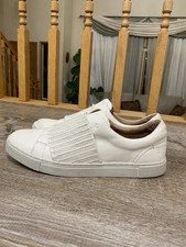 Frye Ivy Gore Slip On Sneakers Leather Ivory White Women's Low Size 9.5