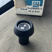 Corvette Radio Volume Knob - 1972-76 - Nos Gm 3986872