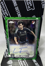 Topps 2025 Chrome MLS Luca De La Torre Green Refractor Auto #CA-LD 52/99