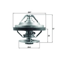 Thermostat KüHlmittel Mahle TX 158 87 KüHlung