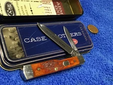 2003 CASE BROTHERS XX CHESTNUT SMALL GUNSTOCK KNIFE 6215 SS Mint TIN BOX WASC