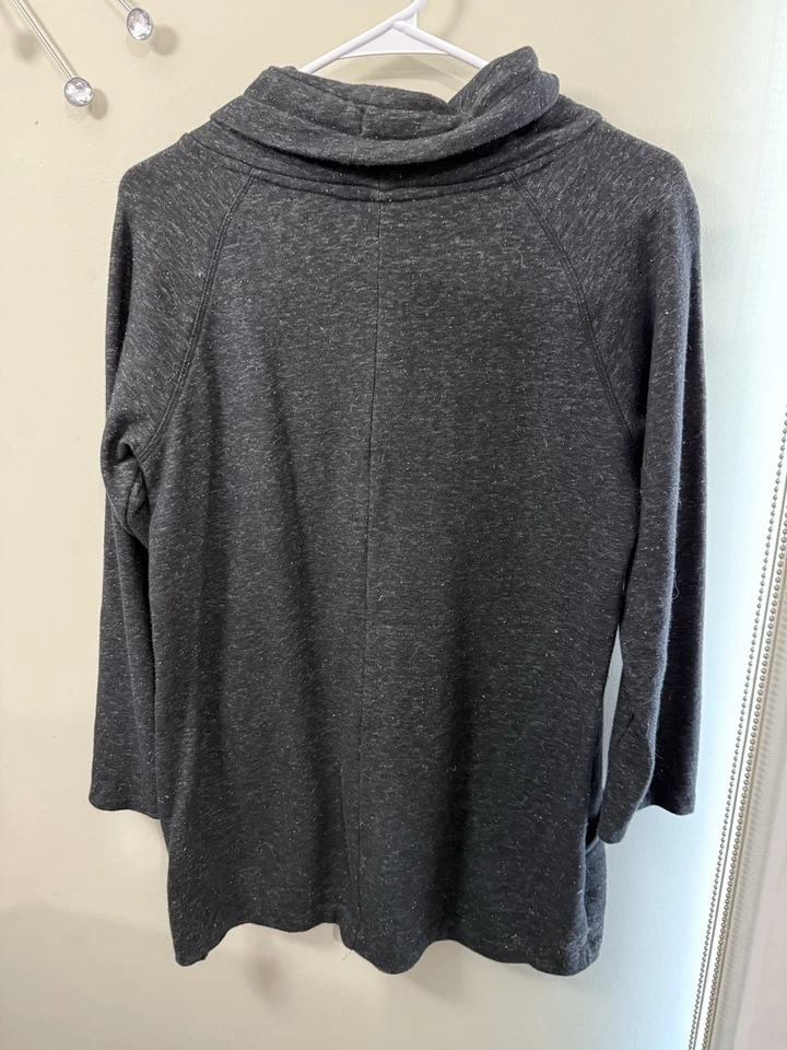 Acogedor Suéter Negro Mujer’s Mediano Foto 2 de 3