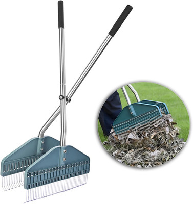 Leaf Grabber, Yard Leaf Grabber Rake, No Need to Bend Over, Lightweight, 36.6 In