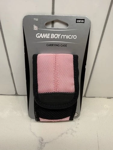 Vintage Gameboy Micro Case OEM Carrying Case Pink. NEW