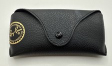 Ray-Ban Replacement Black W/Gold Emblem Sunglasses Glasses Snap CASE ONLY