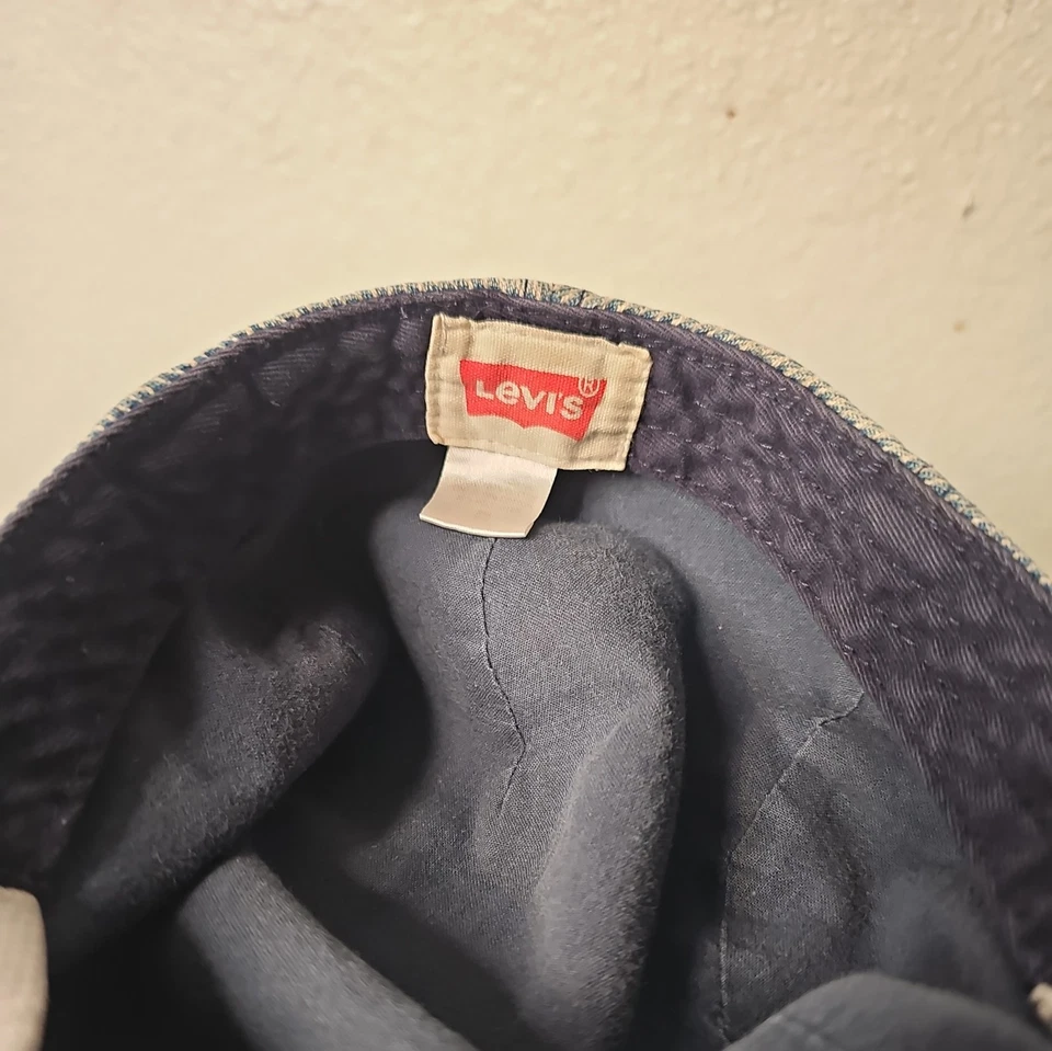 Men's Levi’s Heathered  Blue Pageboy Newsboy Cap Logo Size S/M - Image 2 of 4