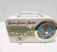 Mr. Christmas Music Snow Tunes Battery Radio 9 Classic Songs Retro Boom Box NEW