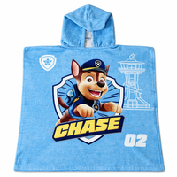Paw Patrol Chase Marshall Badeponcho Badetuch Poncho Kapuze Strandtuch 120X60Cm