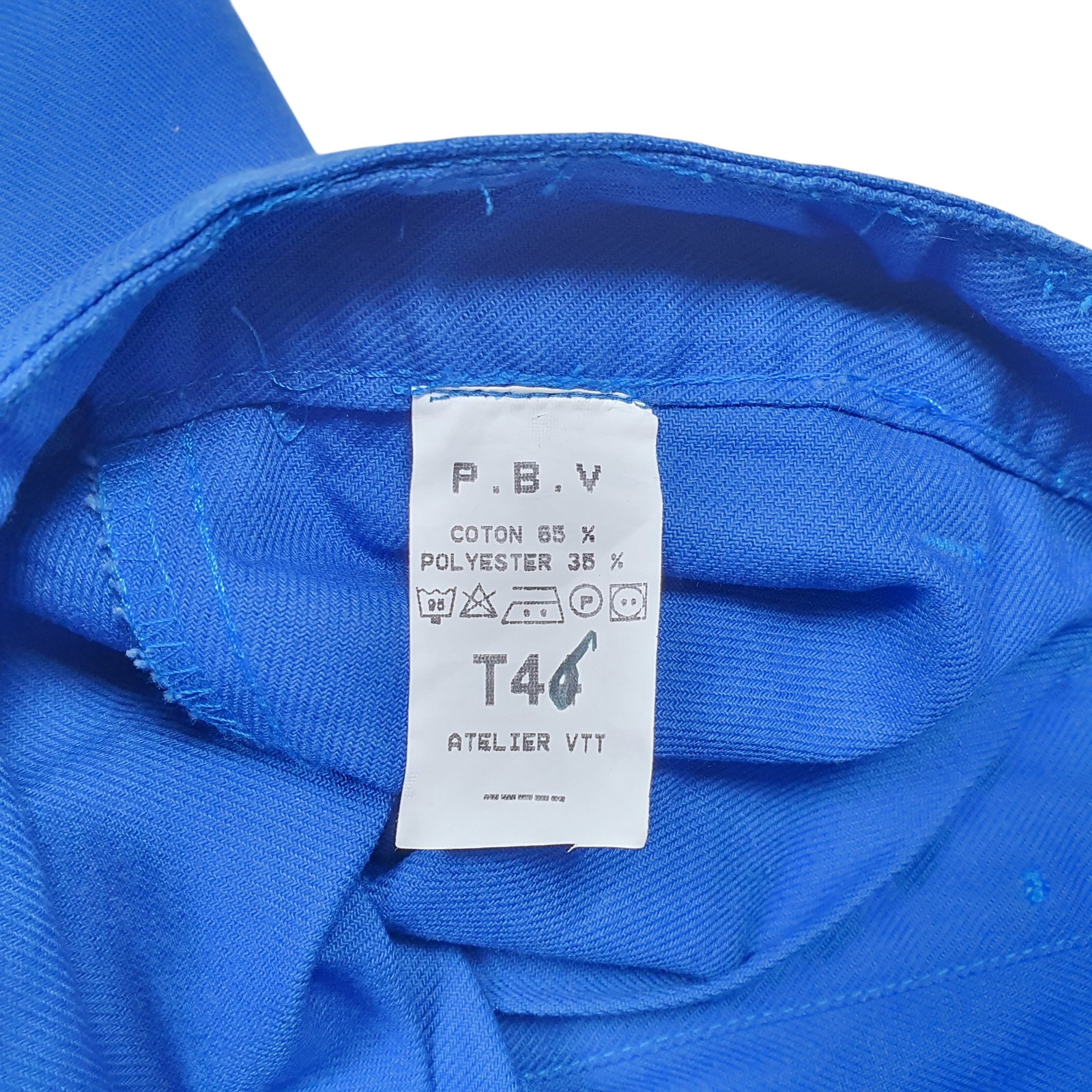 P.B.V Euro Workwear Chore Pants Cargo Workwear Trousers Blue W36 L32 image 4