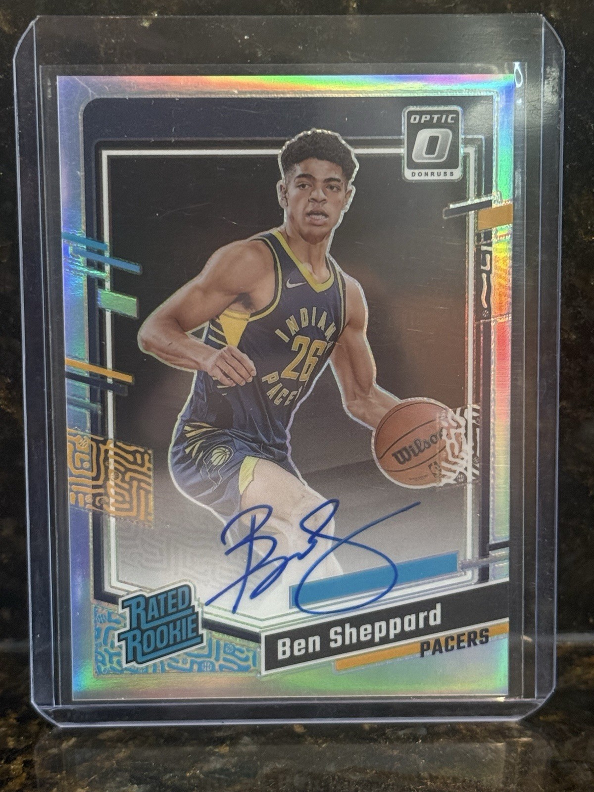 2023-24 Panini Donruss Optic - Rated Rookie Signatures Ben Sheppard #294 Holo