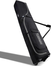 Heavy-Duty Padded Ski and Snowboard Bag with Wheels for Air Travel