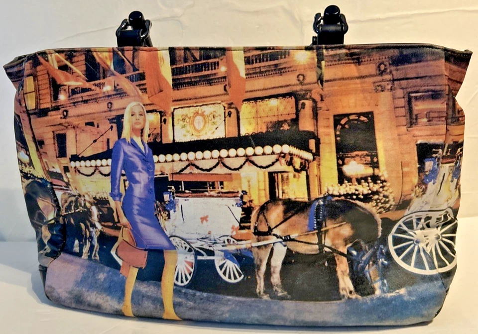 Винтажный St. John's Bay сумочка бисером ручная сумка леди с лошадью и коляска ретро - Изображение 3 из 4