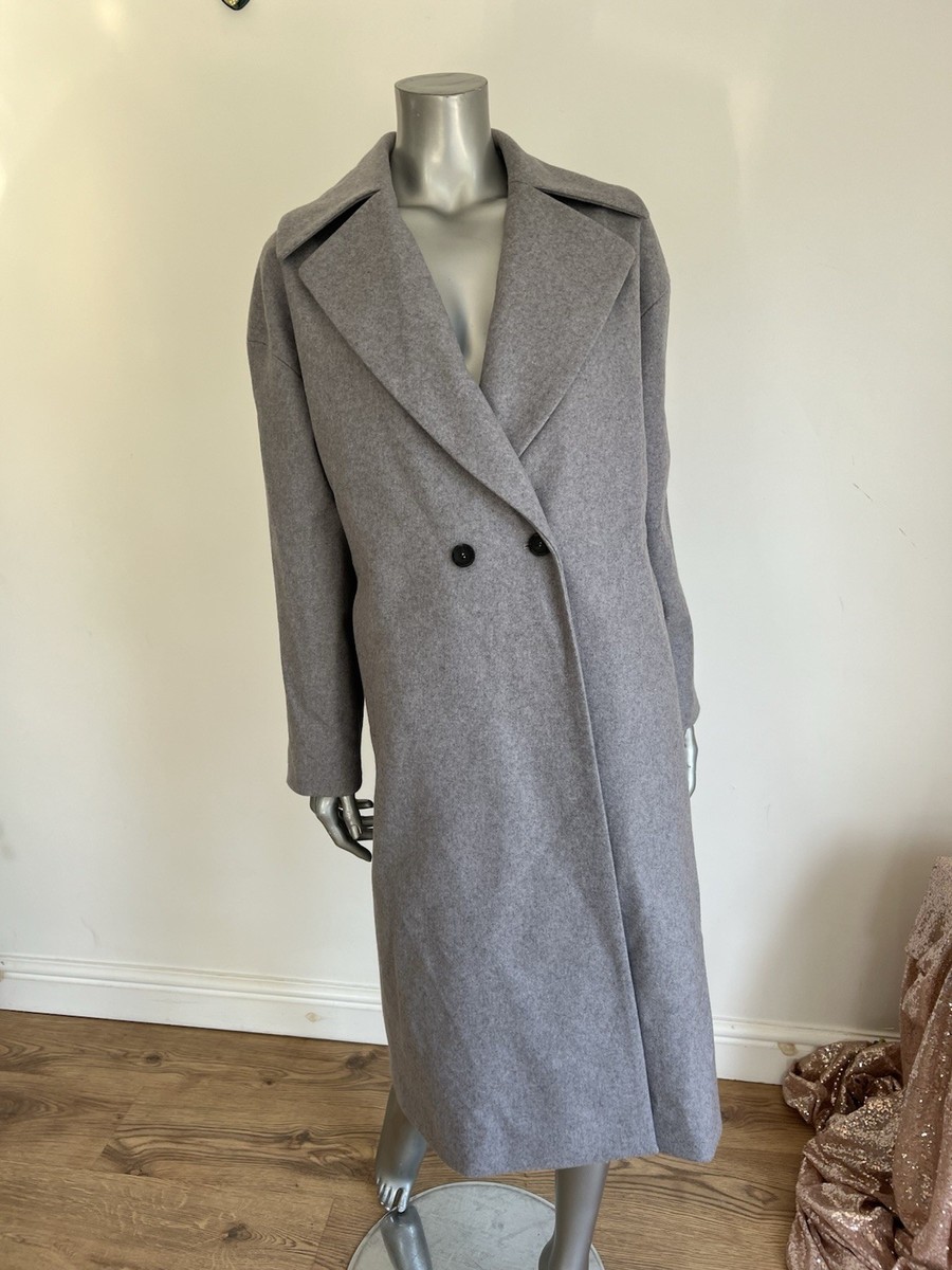 Grey Ted Baker Coat Size Ted Baker Womens Overcoat TB UK 10 Grey