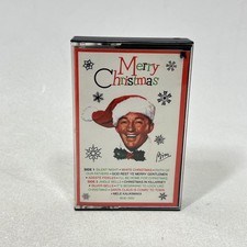 Vintage Bing Crosby Cassette Merry Christmas MCA Red Holiday Vocal Album