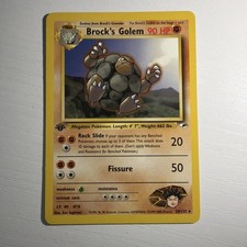 LP Brock's Golem 20/132 1st Edition Gym Heroes Regular WOTC on eBay