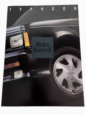 #ad New 1992 93 OEM GMC Typhoon SUV Dealership Fold Out Color Poster Sales Brochure $20.00