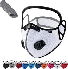 Reusable Carbon Filter Dust Mask, Detachable with Adjustable Goggles