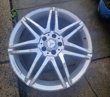 Mercedes 19-inch Mercedes AMG 7-twin-spoke Alloy Offset ET 44 No Cracks No Welds