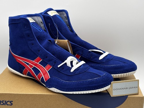 Zapatos de Boxeo de Lucha ASICS EX-EO EE. UU. 9 27 cm Azul x Rojo Nuevos - Imagen 2 de 17