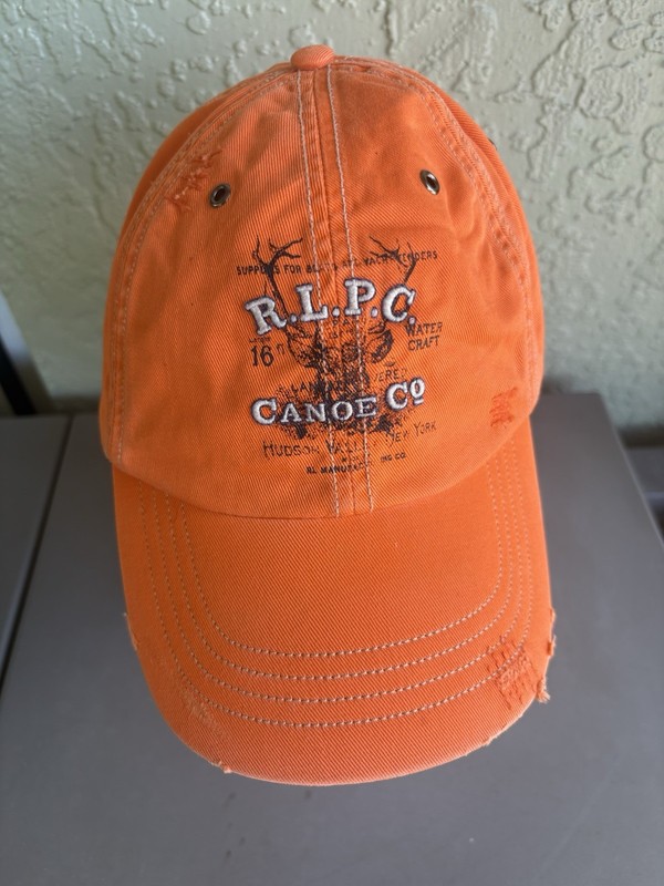 🌴🌴🌴 VINTAGE AND RARE RALPH LAUREN CANOEING  COMPANY DISTRESSED CAP HAT