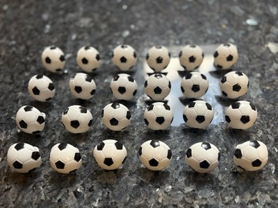 Brand New Soccer Ball Cupcake Topper Rings - 24 Pieces Birthday