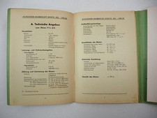 Deutz F1L 612 Diesel Motor Bedienungsanleitung Betriebsanleitung Ersatzteilliste