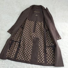 Authentic Louis Vuitton MACKINTOSH Damier Trench coat size 34 Cotton Brown