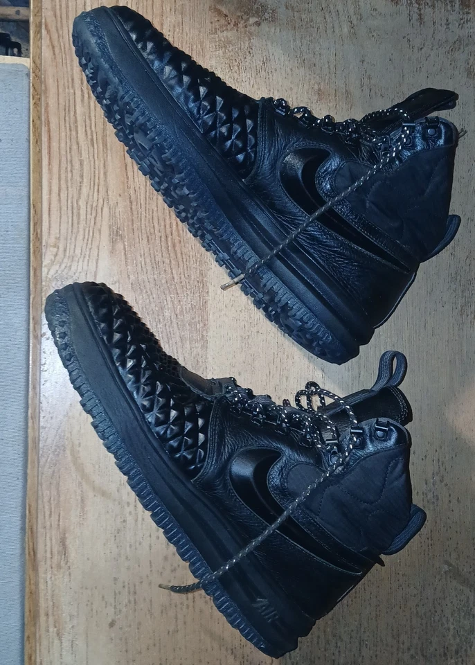 Nike Lunar Force 1 Duck Botas Para Hombre Talla 10.5 Negro Tenis Zapatos Triple Negro Foto 4 de 4