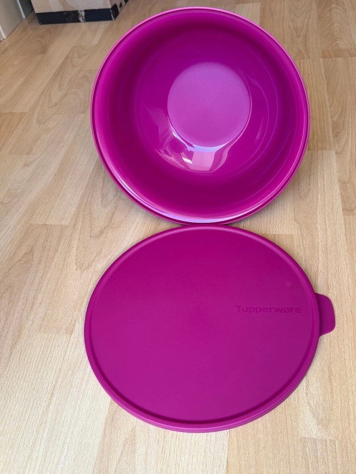 Tupperware Aloha Servier-Schüssel/Serving Bowl 4 L Pink/Lila -Rührschüssel -NEU! - Bild 4 von 4