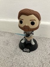 Funko POP! Figura Vinilo Cabeza Bobble Obi-Wan Kenobi Star Wars Clone Wars Suelta