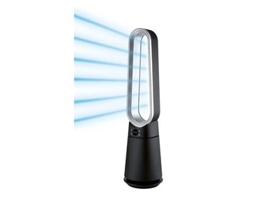 TRONIC Rotorloser Turmventilator Fan Schwarz Fernbedienung Leise Kühl Klima Neu