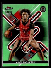 2022-23 Topps Finest OTE Green Refractor #34 Amen Thompson /99
