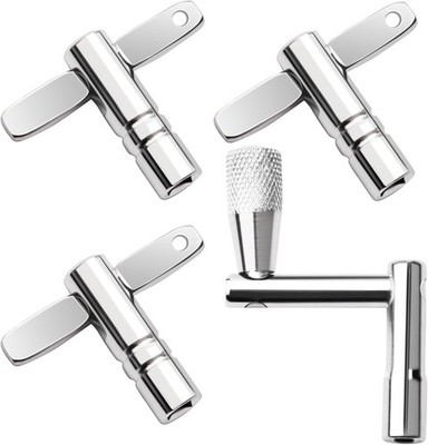 4 Pack Drum Keys - Universal Tool for Tuning High Tension Drums, Includes Speed