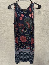 Women’s Ann Taylor Loft Petites Floral Boho Knee Length Shift Dress Size M