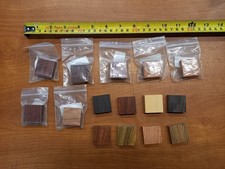 Packet Of 15 Wood Sample Pieces 30 x 30 mm Ideal Model Making Crafting Etc