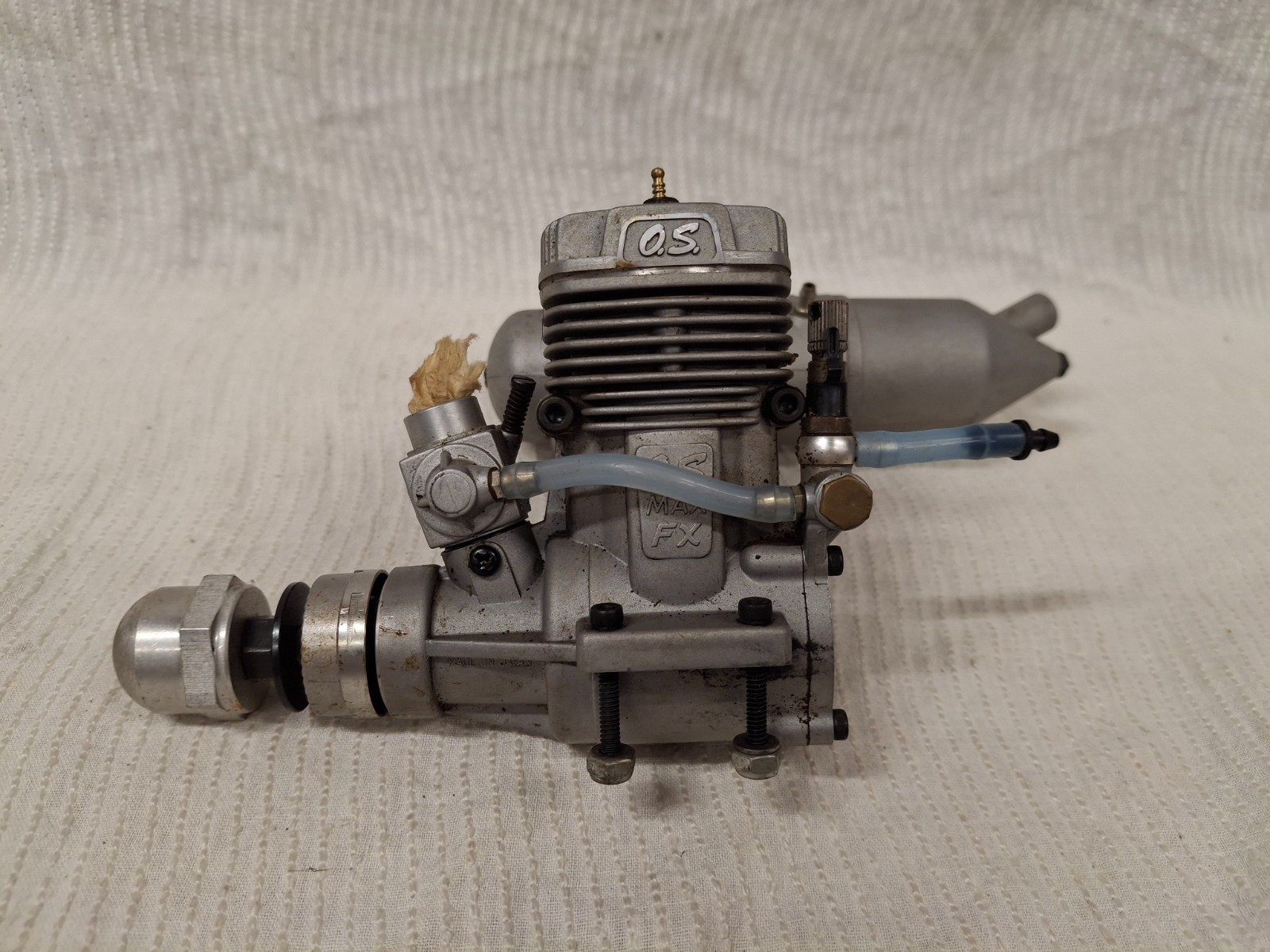 O.S. MAX 61 FX RC Airplane Nitro Motor / Engine w/ Muffler O.S. E-4010 Untested!