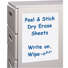C-Line Peel Stick Dry Erase Sheets Black 8 5 Inches 11 Functional C Line
