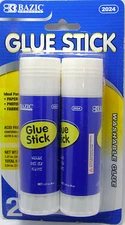 Bazic Jumbo Glue Stick 3 packs of 2 ( 6 jumbo glue sticks)