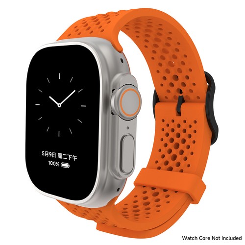 Silicone Strap For Apple Watch Bands Ultra2 42/46/49mm sport breathable bracelet - Picture 28 of 30