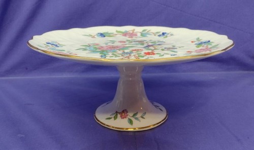 (LY) VINTAGE AYNSLEY PEMBROKE PEDESTAL CAKE STAND - NEW CONDITION - FAST SHP ! - Picture 2 of 6