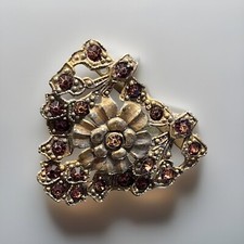 Vintage Rhinestone Belt Buckle