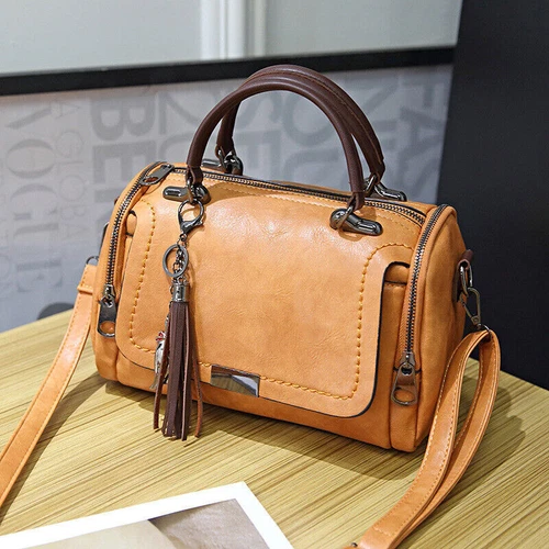 Damen Leder Tasche Shopper Handtasche Schultertasche Umhängetasche Tragetasche - Bild 2 von 17
