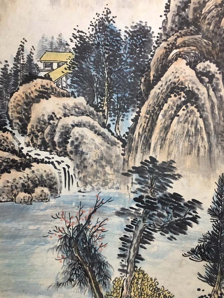 书法4 Four Wu Guandai Signed Chinese Hand Painted Calligraphy