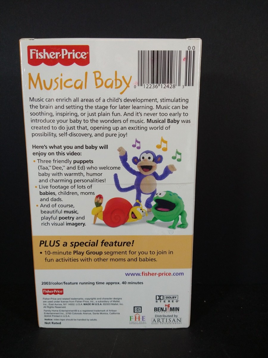 Musical Baby (2003 VHS) Music Enrichment Fisher Price BRAND NEW 