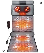 Kitvance Massage Mat Full Body Vibrating Massage Pad with Detachable Shiatsu Net