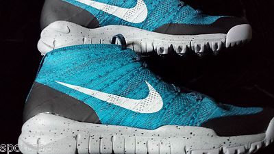 New NIKE MENS FLYKNIT TRAINER CHUKKA FSB BLUE GRAY BLACk  display picture 1